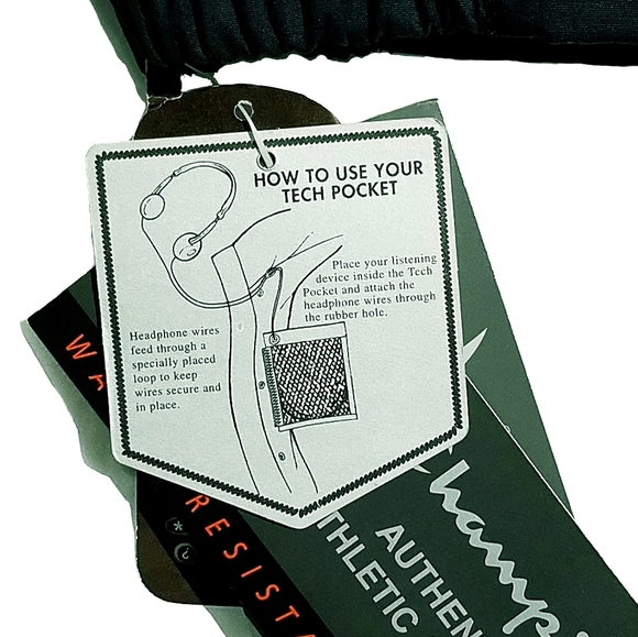 Champion Vintage 00s Mens Fleece Lined Jacket With Phone Pocket Black Medium New - Picture 7 of 13